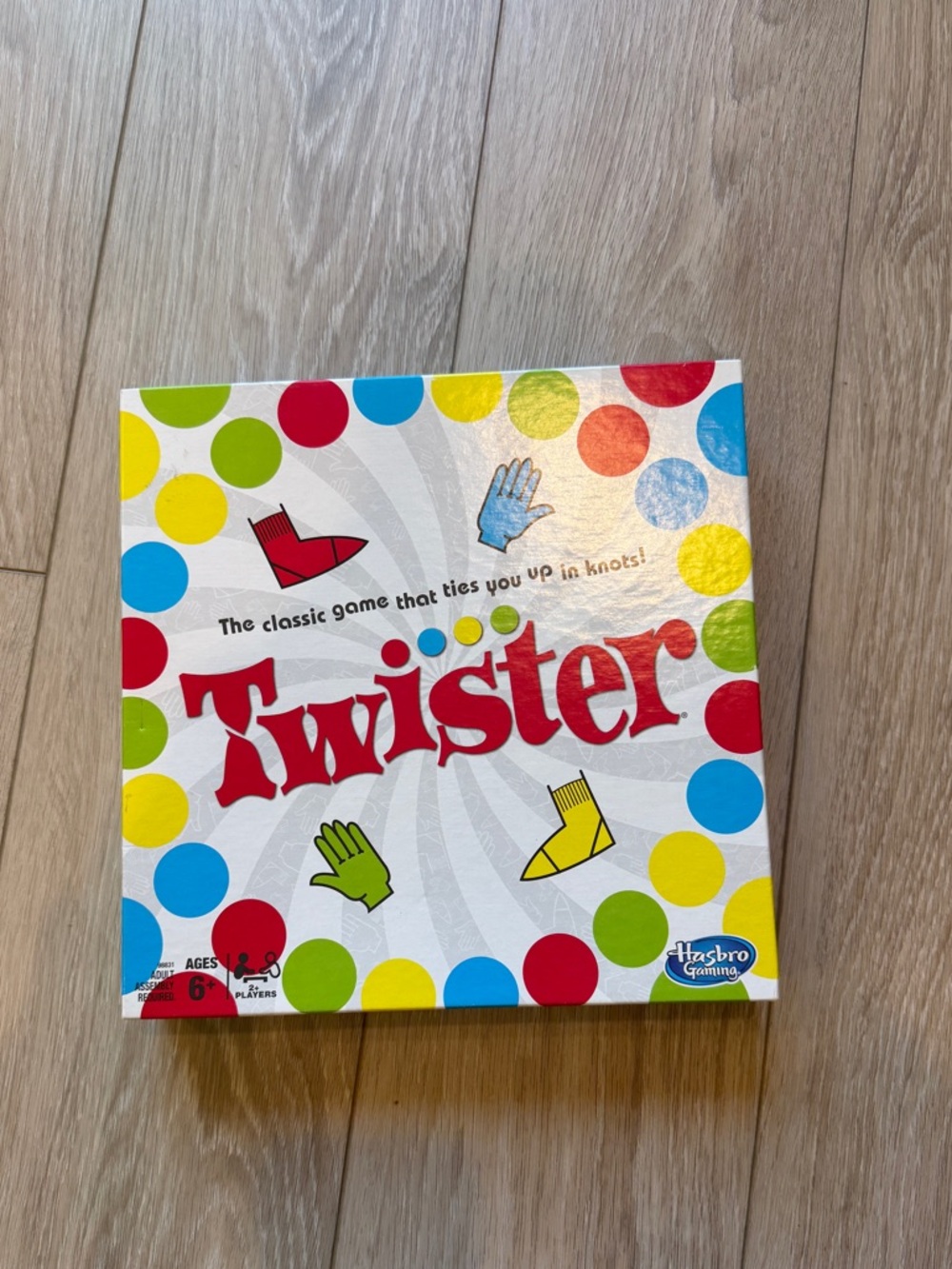 Twister Classic Game Hasbro Gaming Fun Party Board Game for Kids Ages 6+ EUC